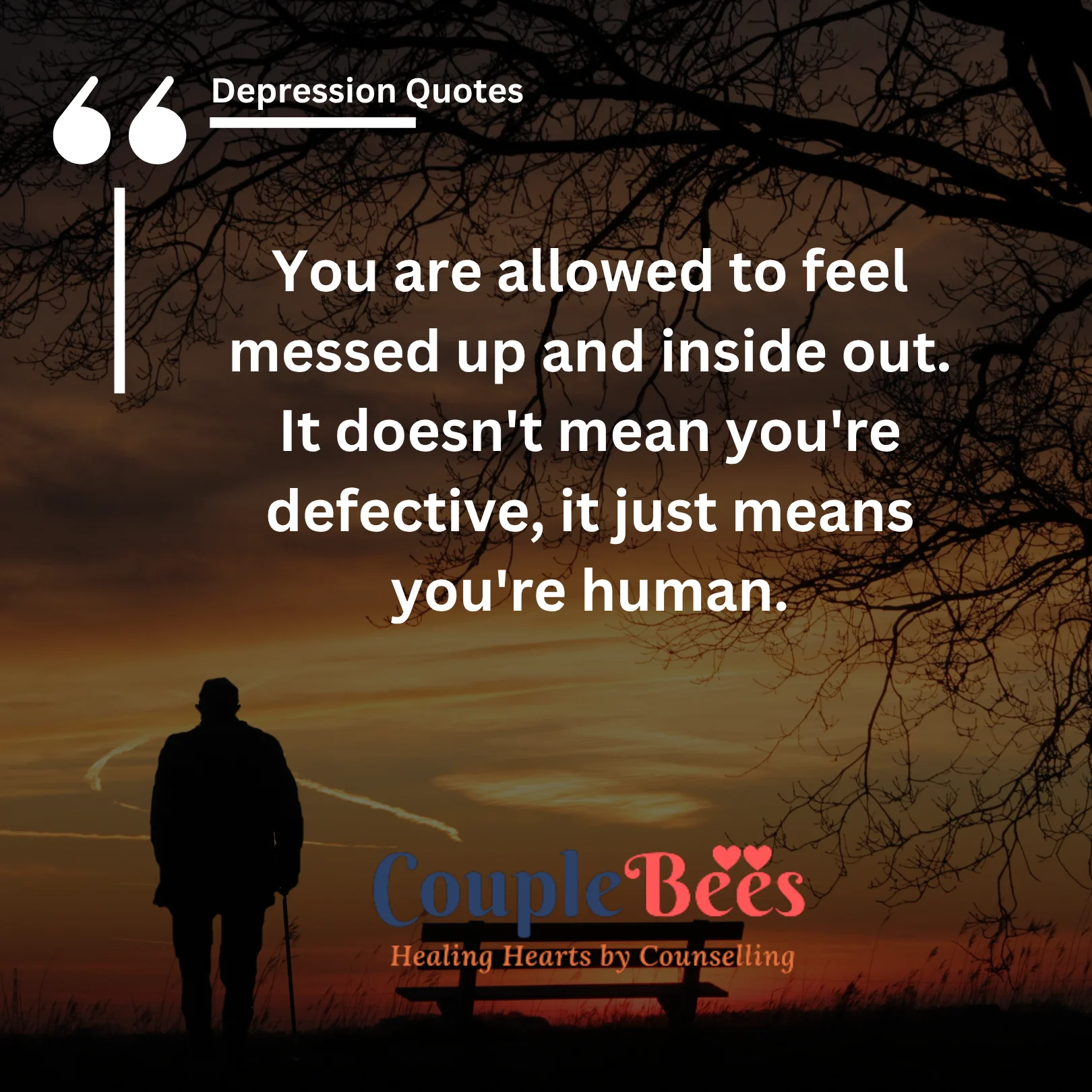 depression quotes, english text, mobile, wallpaper, image, dark background with image