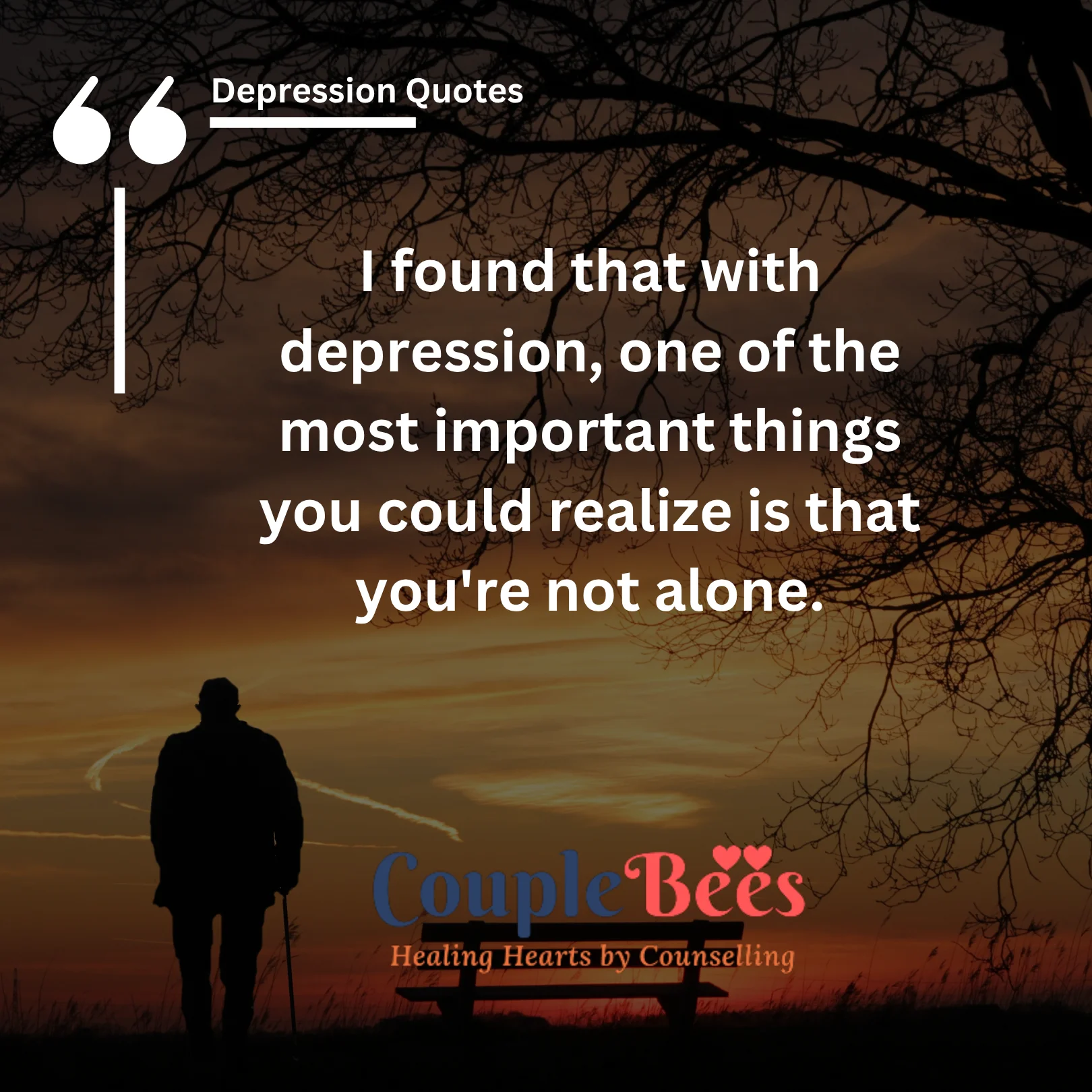depression quotes, english text, mobile, wallpaper, image, dark background with image