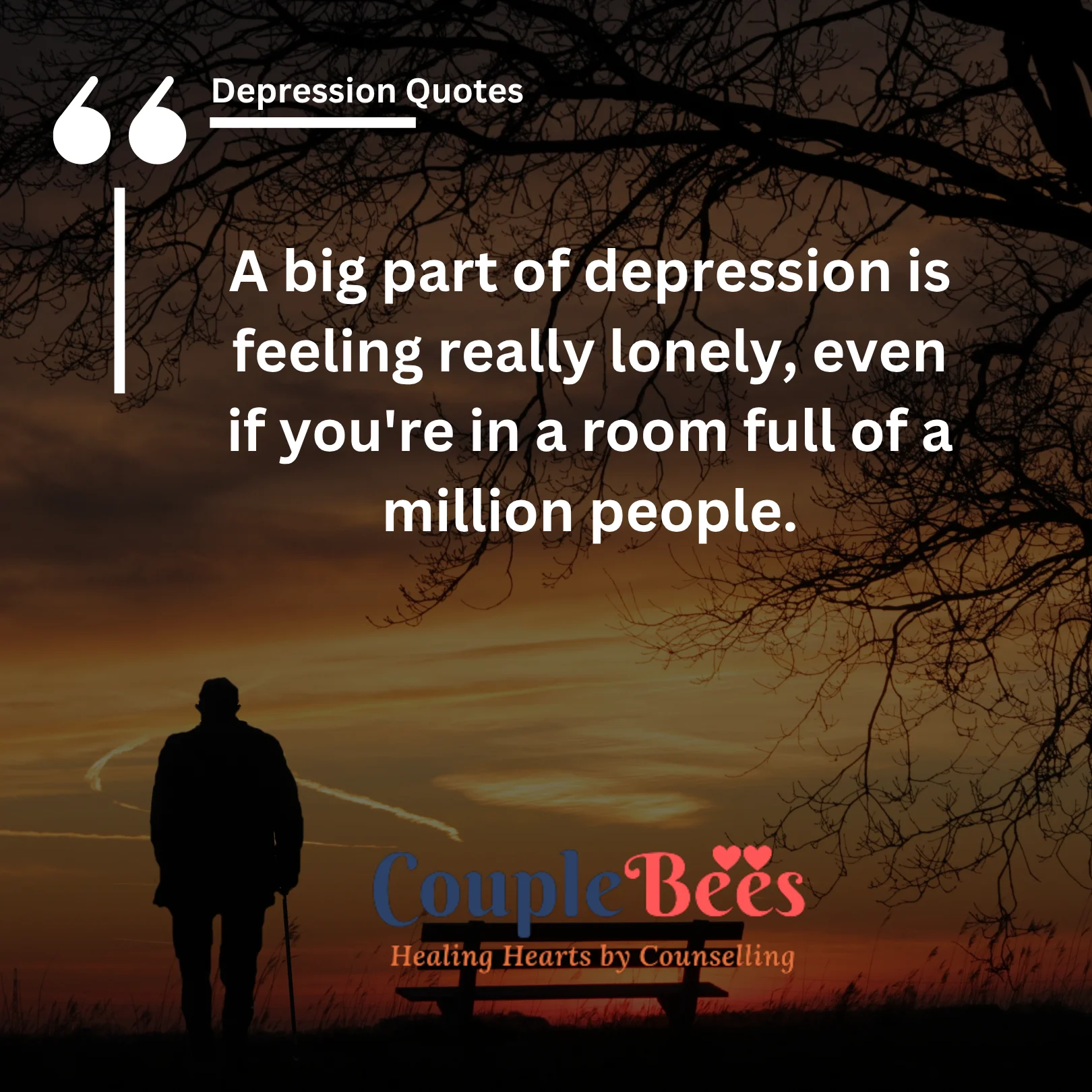 depression quotes, english text, mobile, wallpaper, image, dark background with image