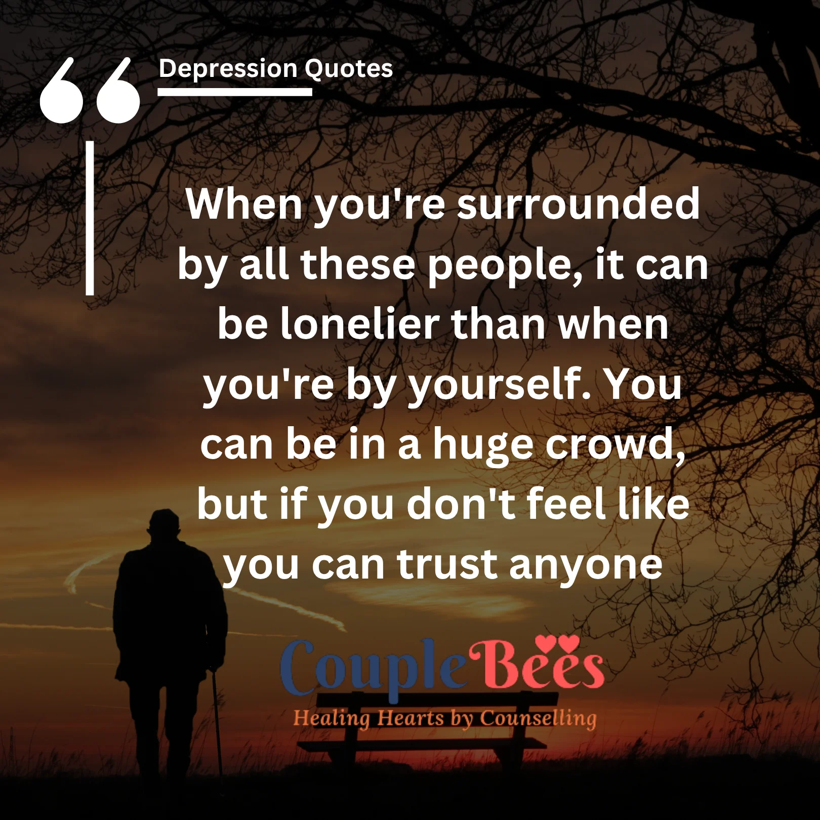 depression quotes, english text, mobile, wallpaper, image, dark background with image