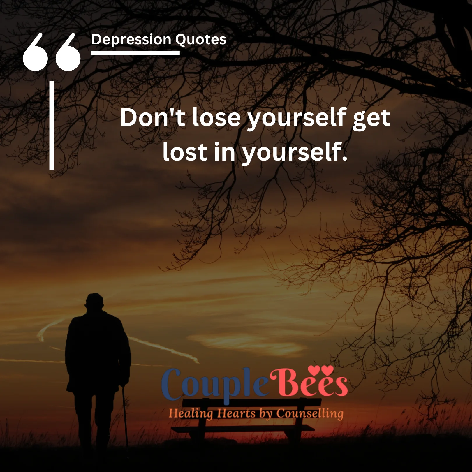depression quotes, english text, mobile, wallpaper, image, dark background with image