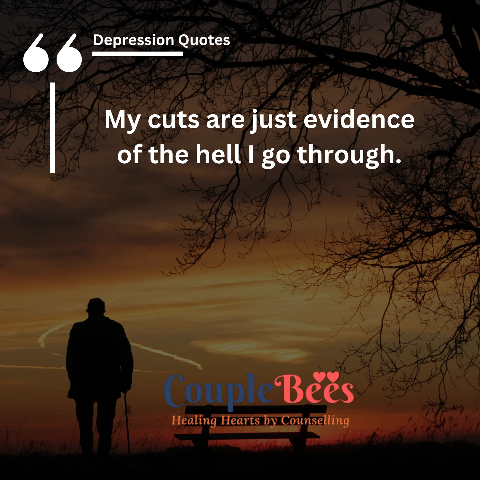 depression quotes, english text, mobile, wallpaper, image, dark background with image