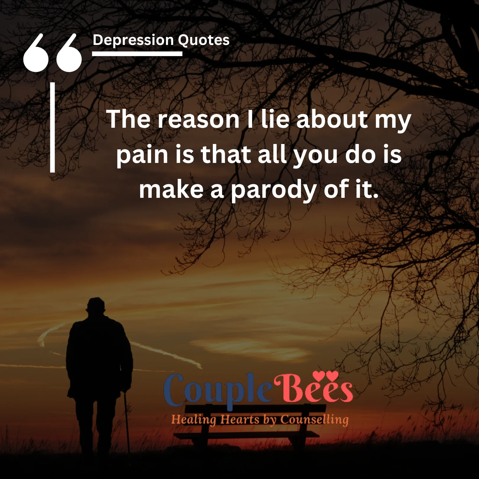 depression quotes, english text, mobile, wallpaper, image, dark background with image