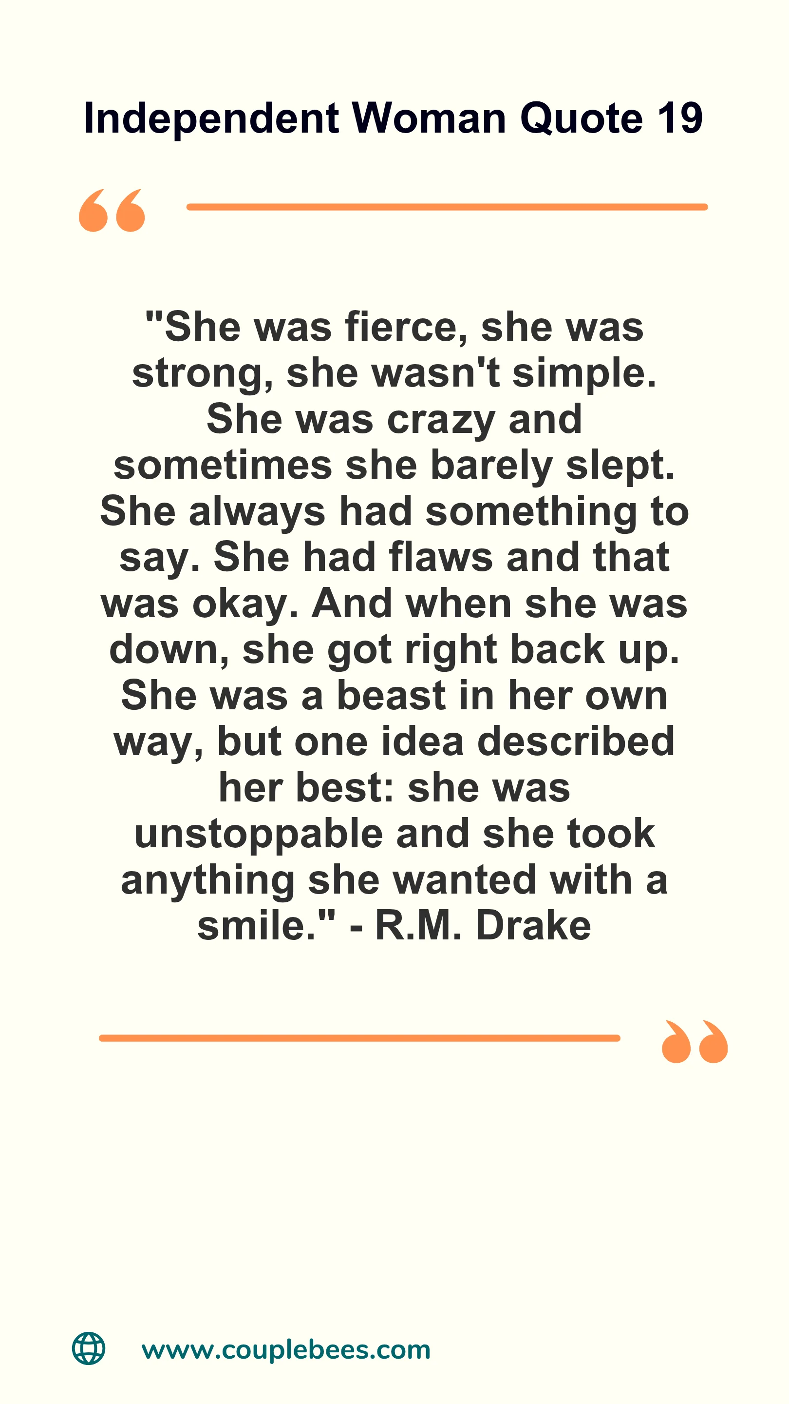 Independent Women Quote | HopeQure