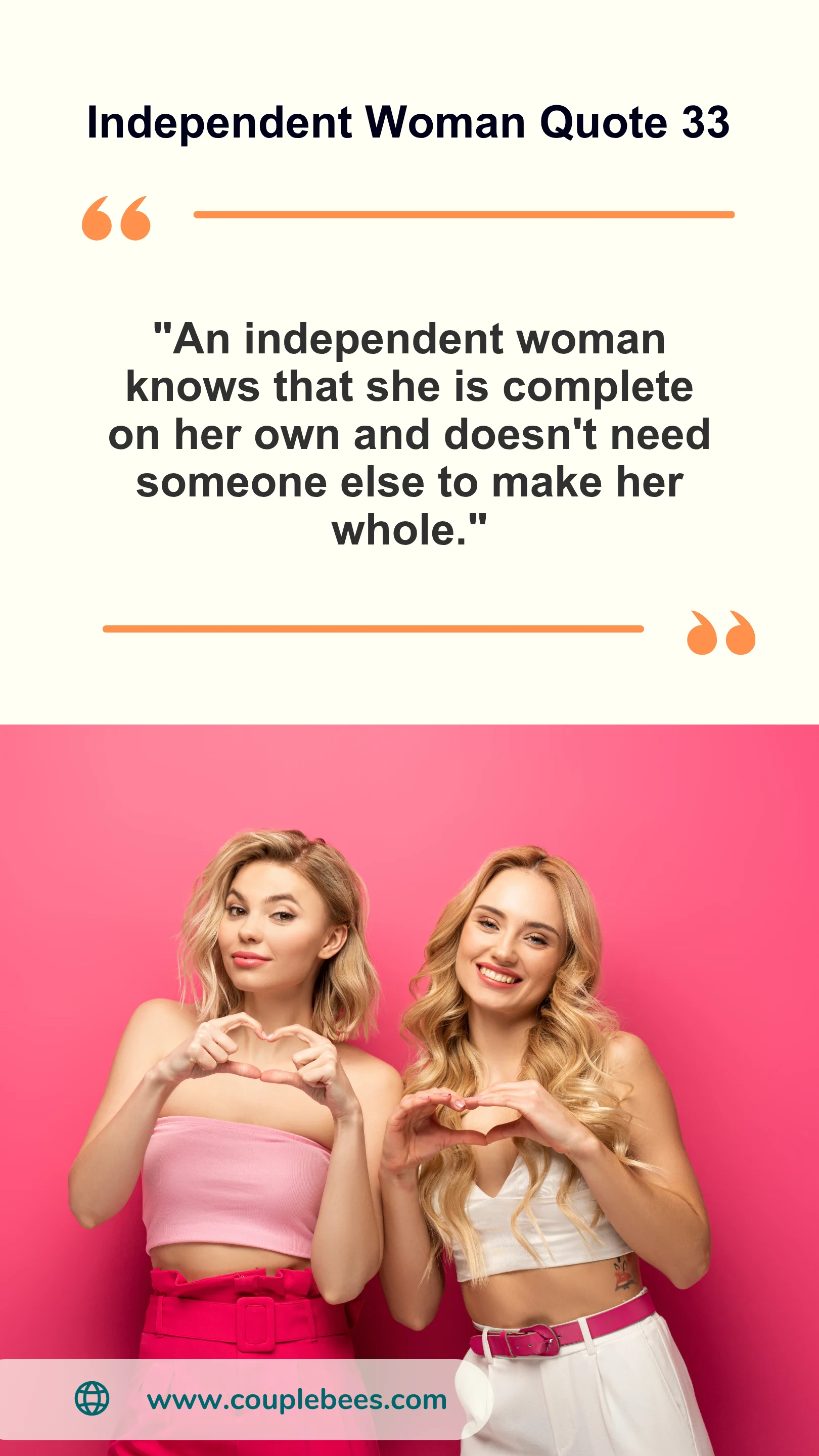 Independent Women Quote | HopeQure