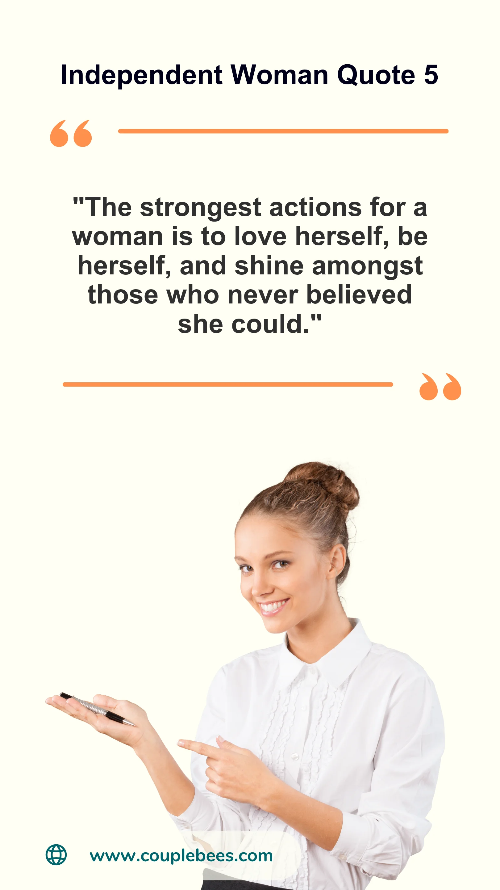 Independent Women Quote | HopeQure