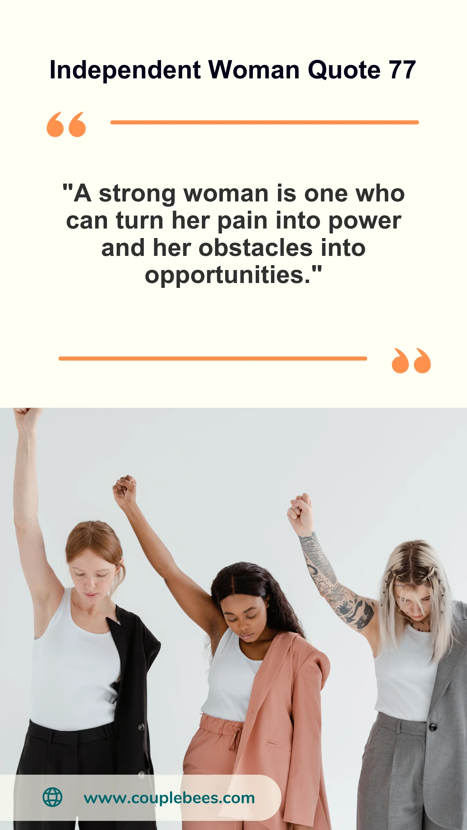 Independent Women Quote | HopeQure